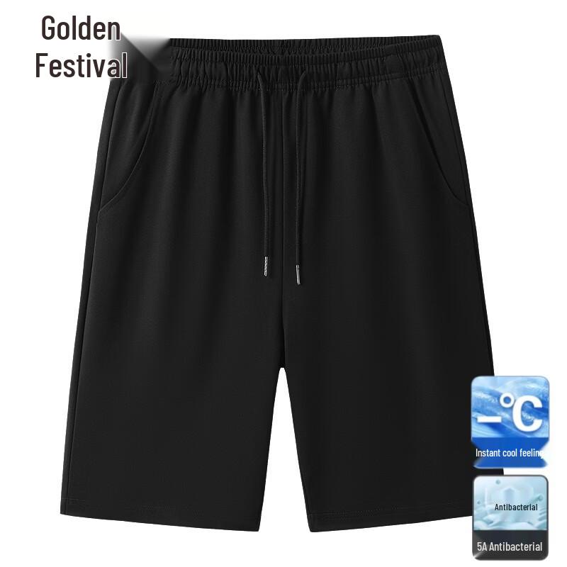 Men s Ice Silk Quick-Dry Casual Shorts L