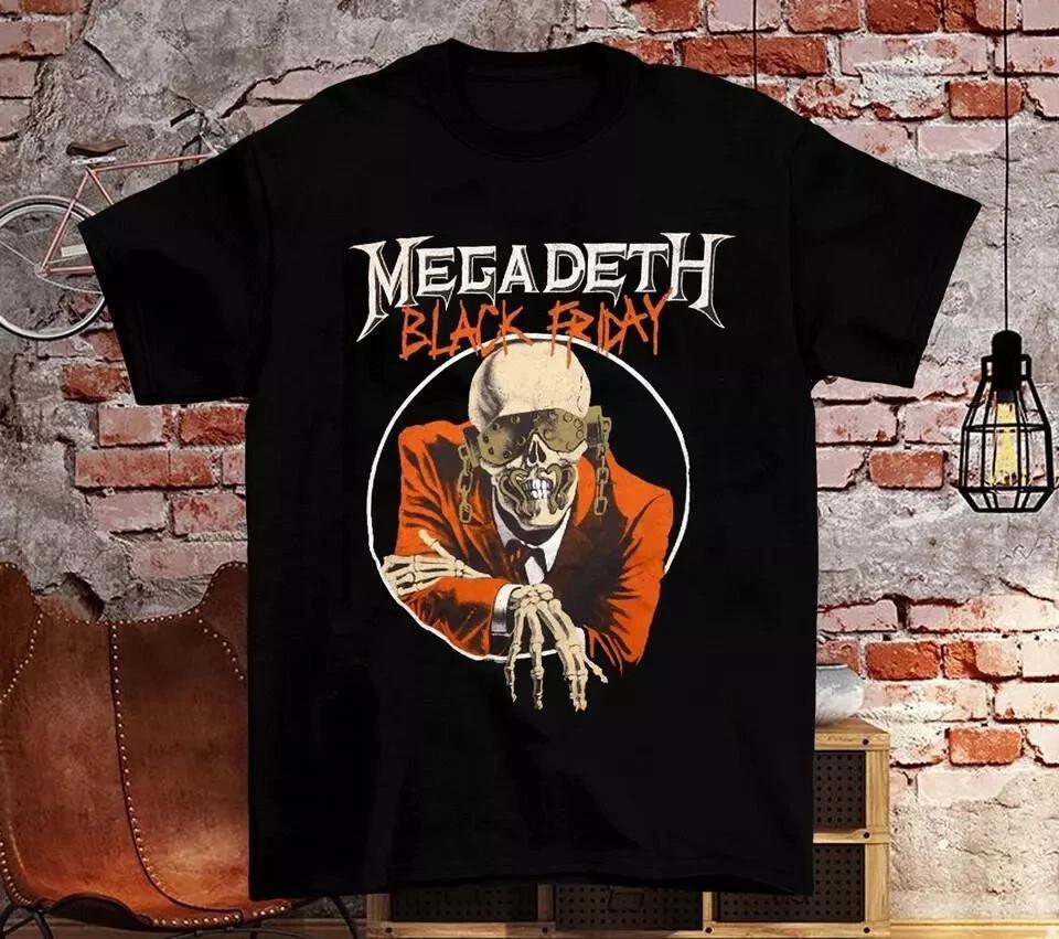 Megadeth Черная пятница Хлопок Унисекс Полный размер S-3XL Унисекс Футболка XL