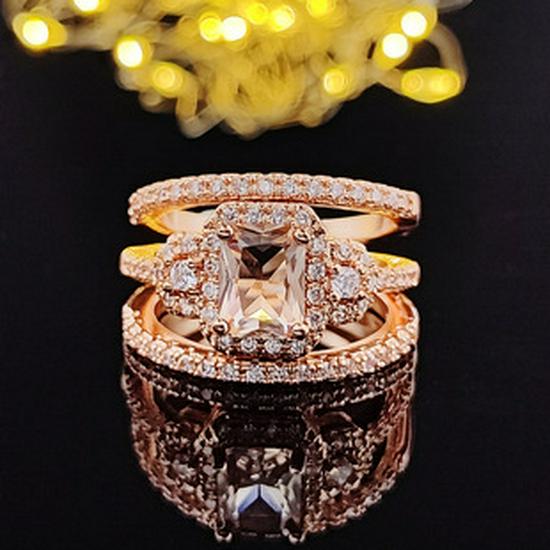 Women's Micro-Paved Diamond Combination Ring