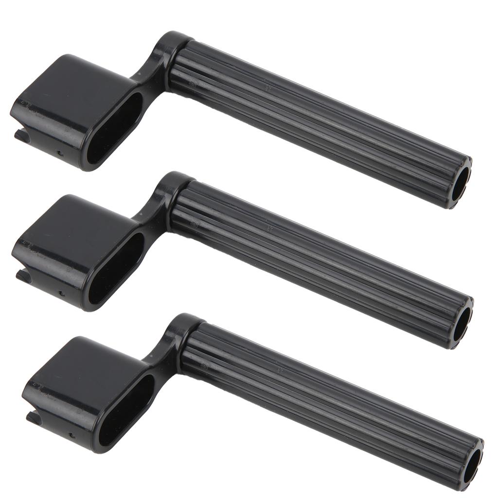 3Pcs Guitar String Winder Pin Peg Puller Tool Accessory Set Kit for Electric Acoustic UkuleleBlack