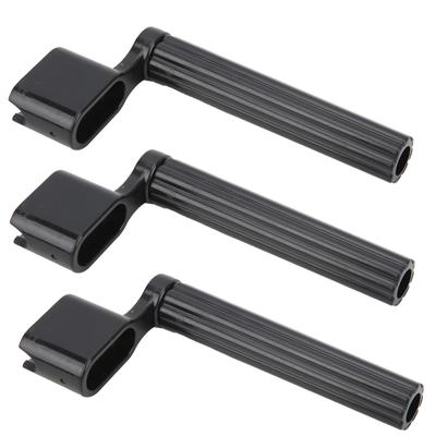 3 Stück Gitarrensaitenaufzieher Stift Steg Zieher Werkzeug Zubehör Set Kit für E-Gitarre Akustikgitarre Ukulele Schwarz