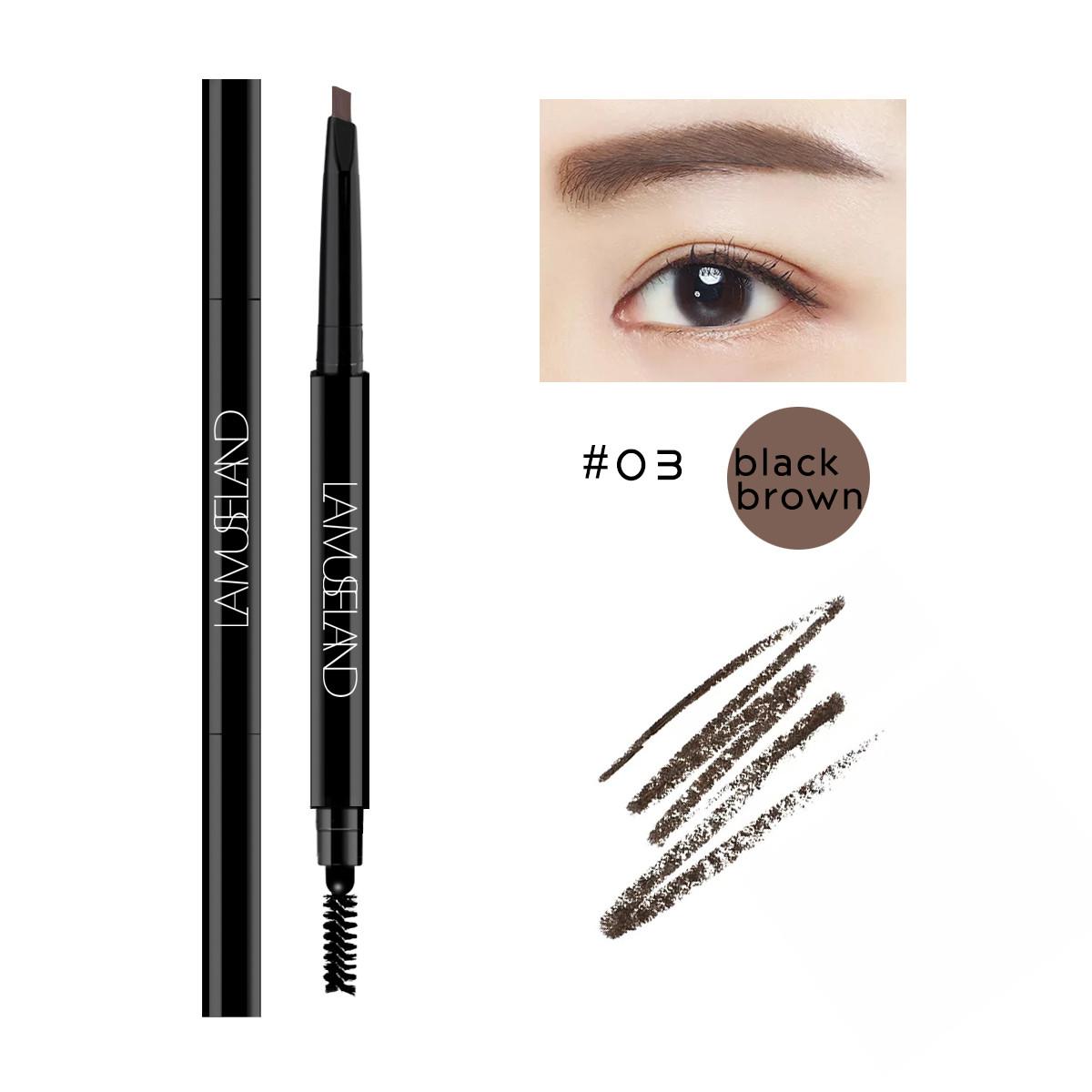 

Водостойкий карандаш для бровей, не размазывающийся 3D натуральный стереокарандаш для бровей разноцветный