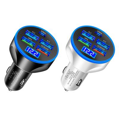 Type C Adapter PD QC3.0 Super Charger 5V 3.1A 20W Car Phone Charger 5 Ports Fast Charging for iPhone Samsung for Huawei Xiaomi
