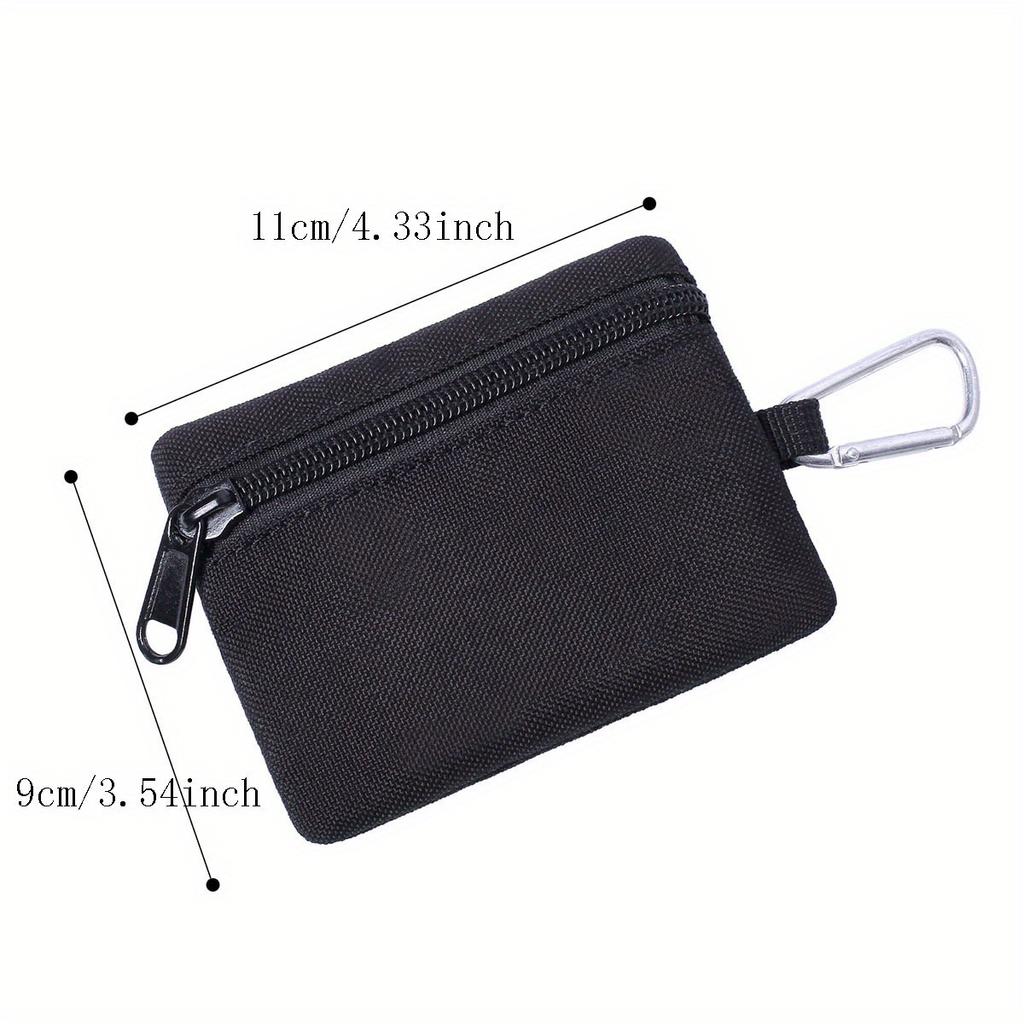 Outdoor Tactical Mini Coin Purse Key Bag Military Fan Outdoor Zipper Bag Sports Waist Bag Storage Accessory Bag One Pack
