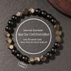 Festive Gifts Matte Black Onyx And Faceted Pyrite Beaded Bracelet Bold Fashion Jewelry For Men Daily Wear Simple Versatile Accessory