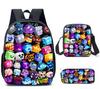 ROBLOX Blox Fruits Grund- und Sekundarschule Schultasche Kinderrucksack Rucksack mit großem Fassungsvermögen Umhängetasche Federmäppchen
