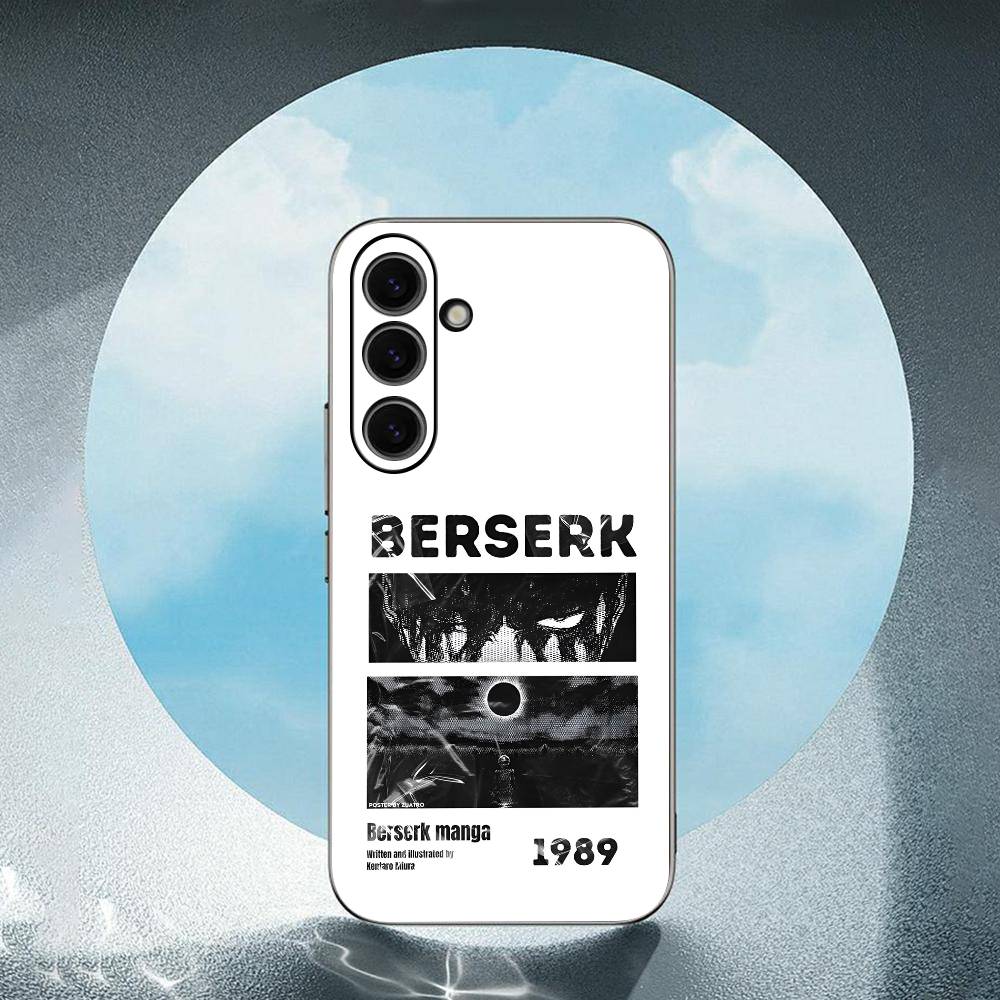 Berserk-k For Samsung Galaxy S23 S24 S25 Ultra S22 Plus S21 Black Soft Case Waterproof Soft Case