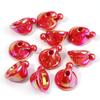 10pcs Christmas Hat Acrylic Beads Plated Color Loose Bead For DIY Jewelry Making Bracelet Necklace Keychain Christmas Decoration