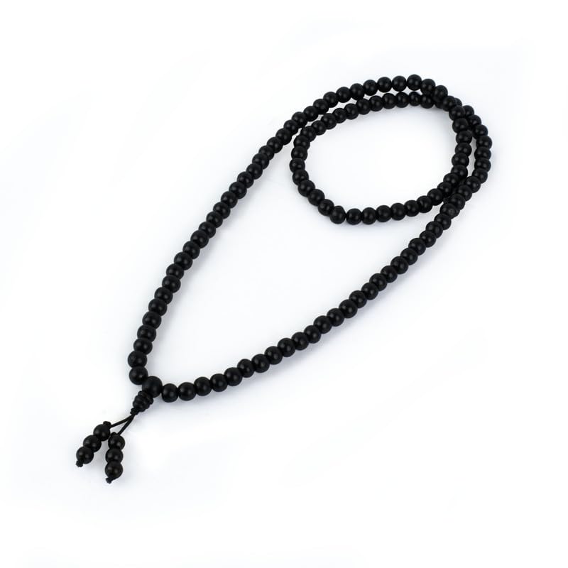 Astrotalk Stretchable Karungali Malai 8mm | Karungali Malai Original 108+1 Beads for Protection & Peace | Stretchable Ja