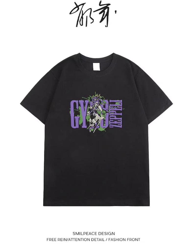 Unisex 2026 Summer JoJo SBR Johnny Joestar Anime Character Graphic Y2K Streetwear T-shirt