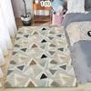 Modern Abstract Area Rug Retro Geometric Floor Mat Non Slip Washable Entryway Doormat Floormat for Living Bedroom Minimalist