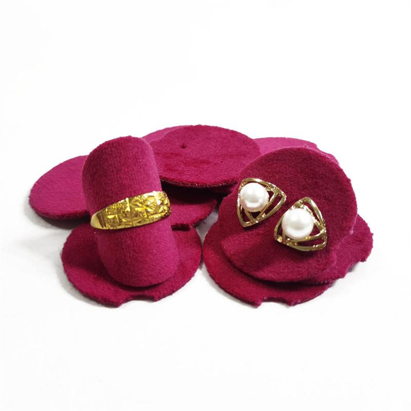 

Высококачественные цветные бархатные серьги для хранения ювелирных изделий Дисплей для ювелирных изделий Хранение серег Хранение мелких ювелирных изделий Реквизит для дисплея 10pcs розы красного