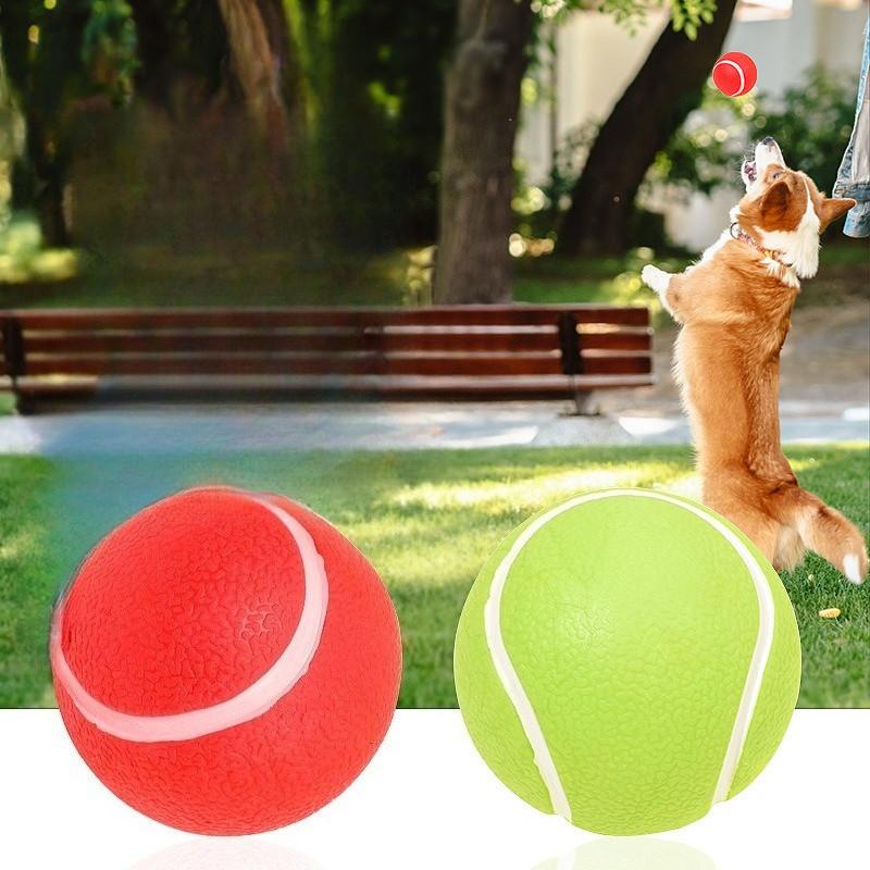 Hard Rubber Balls for Dogs,Dog's Solid Rubber Bouncy Ball Bite Resistant and Indestructible Dog Training Ball,Dog Balls for Aggressive Chewers