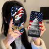 USA America Flag Mobile Cell Phone Case for iPhone 17 16 15 14 13 12 11 X XR XS 8 7 Air Pro Max Plus Mini Colorful Cover Cover