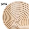 Bohemian Wanddeko Küsten-Holzregal Boho Schweberegale mit doppelten Ablageleisten Muschelförmiger Dekorativer Organizer für Schlafzimmer Badezimmer Wohnzimmer