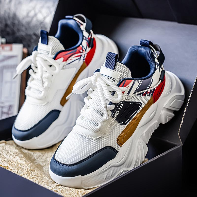 

Men s shoes 2025 new autumn breathable casual versatile sports trendy shoes youth lightweight trend platform dad shoes 39