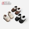 Girls' Lace Velvety Princess Boots - Autumn/Winter Toddler Leather Walking Shoes