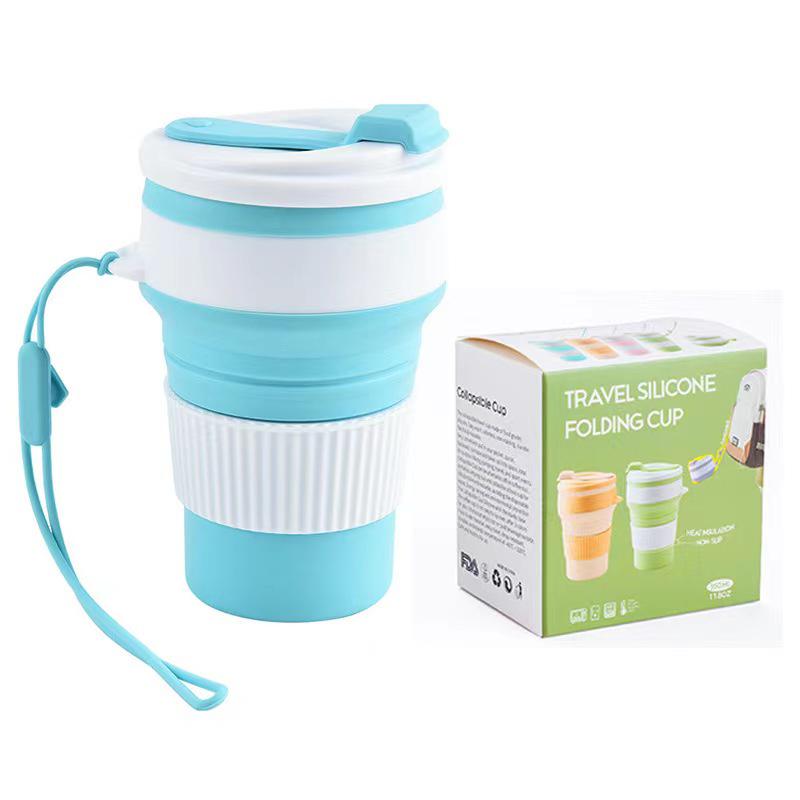 

Портативная складная силиконовая кружка для кофе, воды и сока — идеально подходит для путешествий, занятий спортом, использования дома и в офисе. 350ml