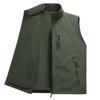 New Autumn and Winter Vest Men's Earthy Outdoor Leisure Middle-aged and Young People Plus Velvet Fishing Vest Vest Horse Clip Sports Jacket Men