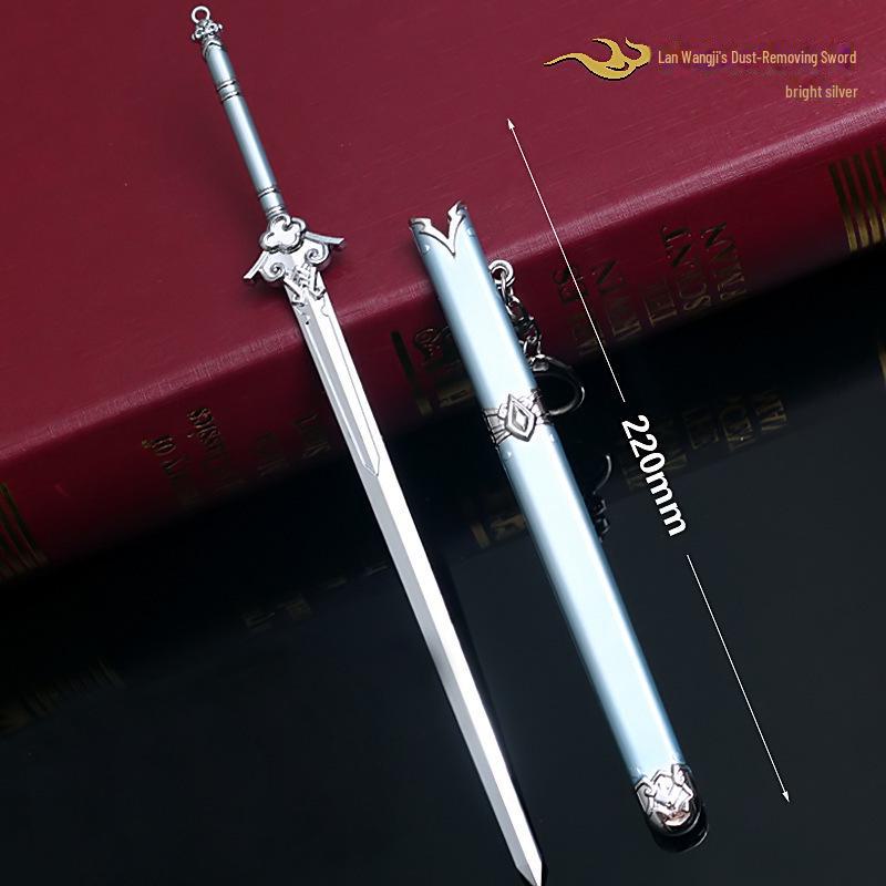 Anime-Themed Alloy Wangji Bichen Sword & Jiang C Jinling Weapon Replica