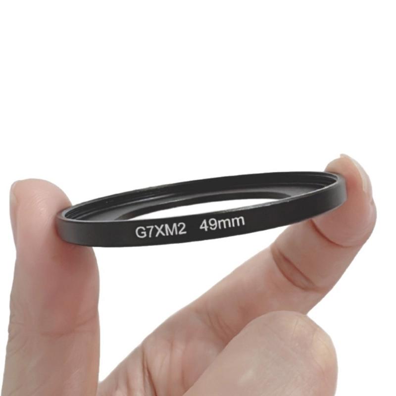 Lightweight 49mm Metal Lens Adapter Filter Camera Accessories for G7X3/G7X2/G5X/G5X2 Outdoor Photography Accessories