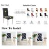 Chair Cover Water Resistant Spandex Jacquard For Dining Room Restaurant Banquet Party Hotel Wedding Water Repellent 1pc