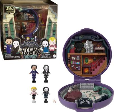 Polly Pocket Collector Playset, Addams Family Compact, Special Edition with 4 Character Figures and 10 Accessories