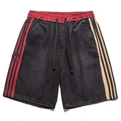 Mode Sommer Jeansshorts Herren Kleidung Elastischer Bund Retro Stil Lässige Shorts