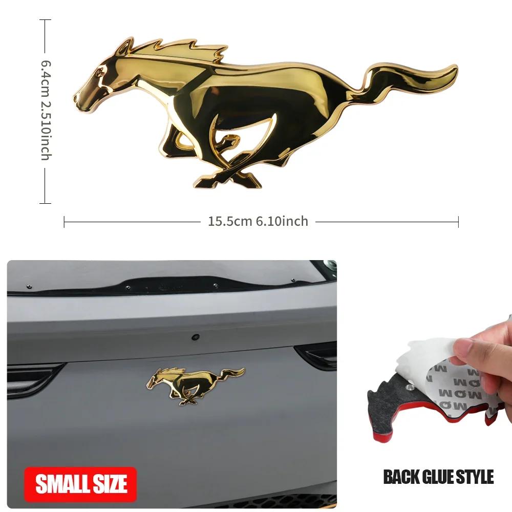 Car Sticker Hot For Ford 3D Metal Styling Car Front Grill Badge Sticker Decal for Ford Focus Mustang 2 3 4 MK2 MK3 MK5 Fiesta MK