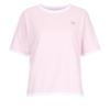 Shop   Women Color Block Round Neck HearT Embroidery Washing ShorT Sleeve T Shir