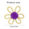 Handmade Woven Flower Wall Decoration, Multiple ColorCotton Rope Floral Decoration Nursery Artwork