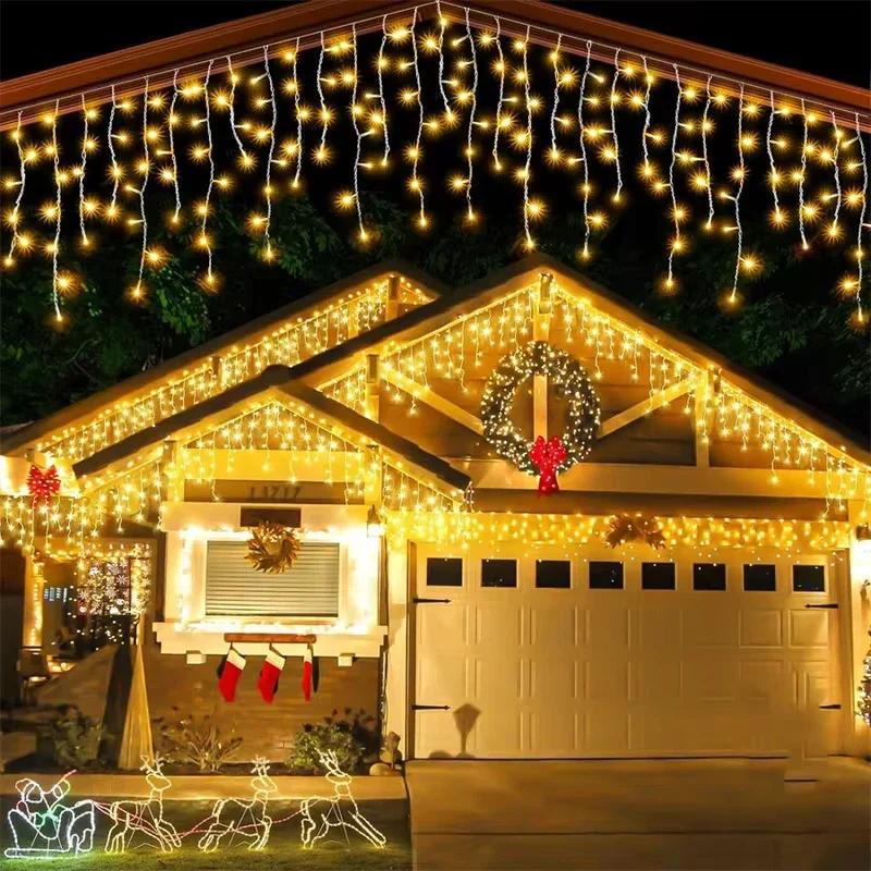 7M Christmas Decoration Solar Led Colorful Lights String Waterproof Outdoor Garden Yard Holiday Decoration Christmas Party Decor