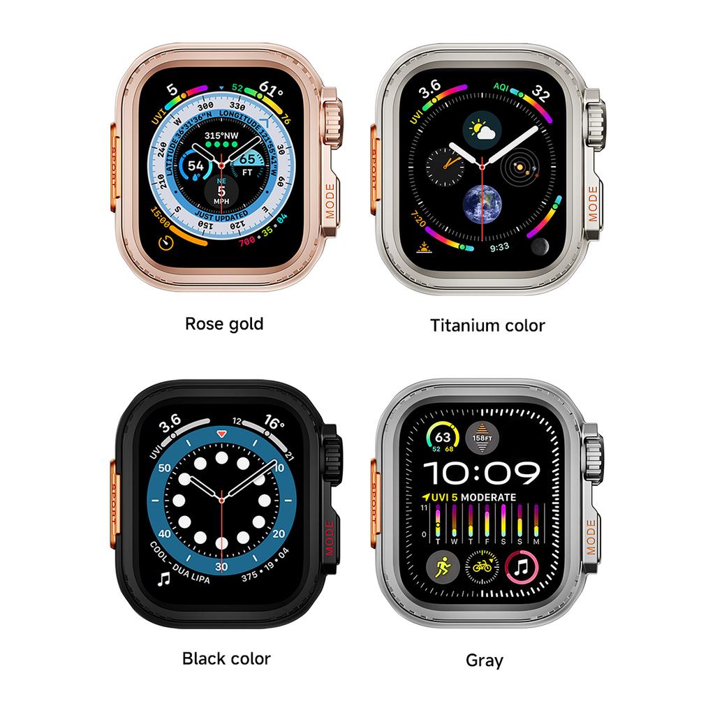Metal Bumper Case For Apple Watch 45mm 44 Protector Frame Cover For iWatch Series 11 10 9 8 7 6 5 4 SE Change To Ultra 2 49mm