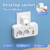 EU Wall Plug Power Strip – 2 Versions: Standard or with USB Type-C, Wall Charger for Home & Office