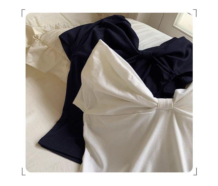 2025 Chic Off-Shoulder Short-Sleeve Women's Slim Top