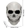 Latex Huvudskallemask Hjälm med Rörlig Käke Party Halloween Rekvisita Huvudbonad