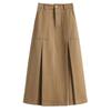 2025 Plus Size Retro Midi A-line Skirt: High Waist, Slimming, Versatile Women's Fashion for Autumn/Winter