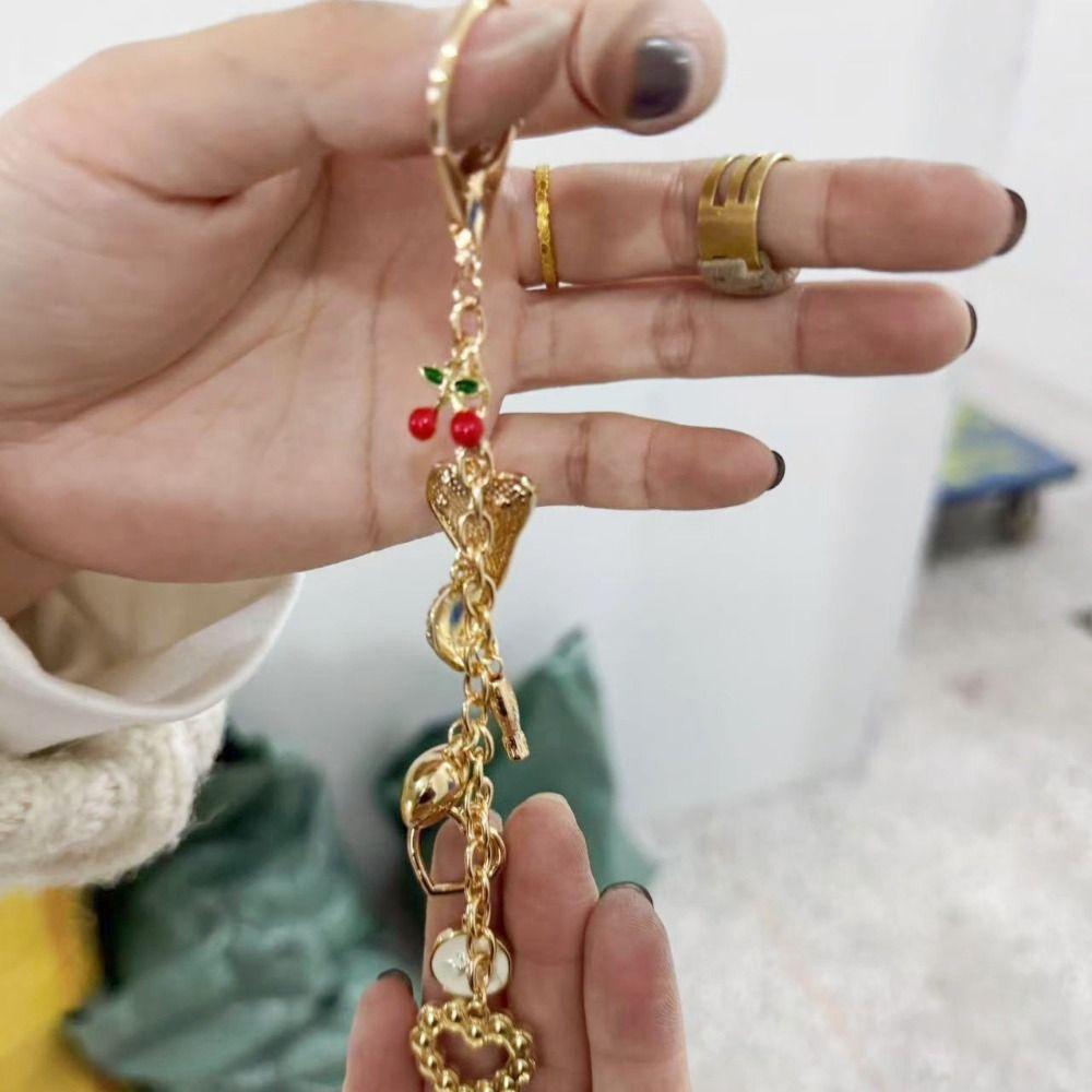 Stylish Lanyard Turkish Evil Eye Pendant Beaded Tassel Key Chain  Girls Gifts