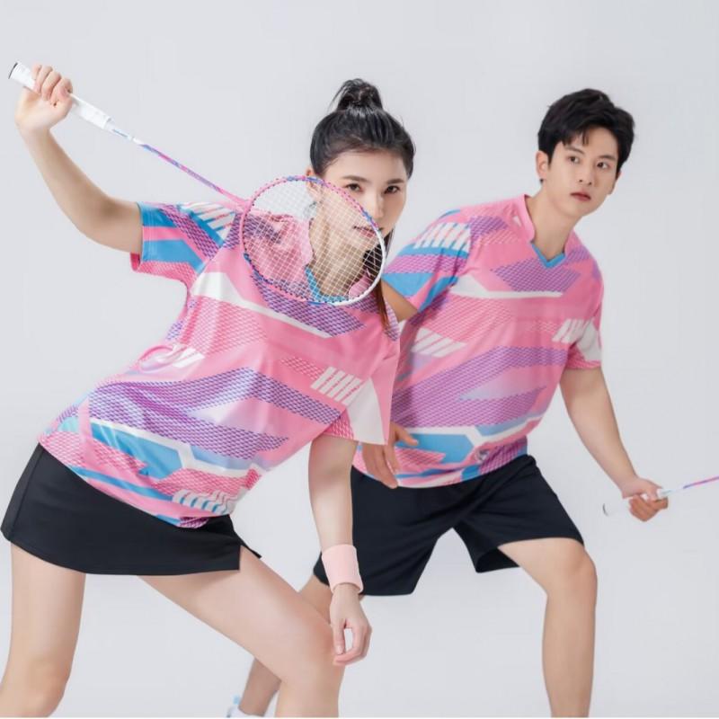 Breathable Ice Silk Sport Training Set Kids Adults Table Tennis Badminton Volleyball Court Wear With Custom