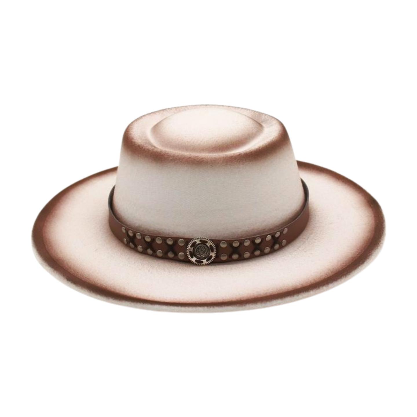 

Europe, America, Autumn And Winter Men S And Women S Woolen Jazz Hats, Amazon S New Big Eaves Hat, Fashion Trend Flat Edge Top Hat one size [m domed]