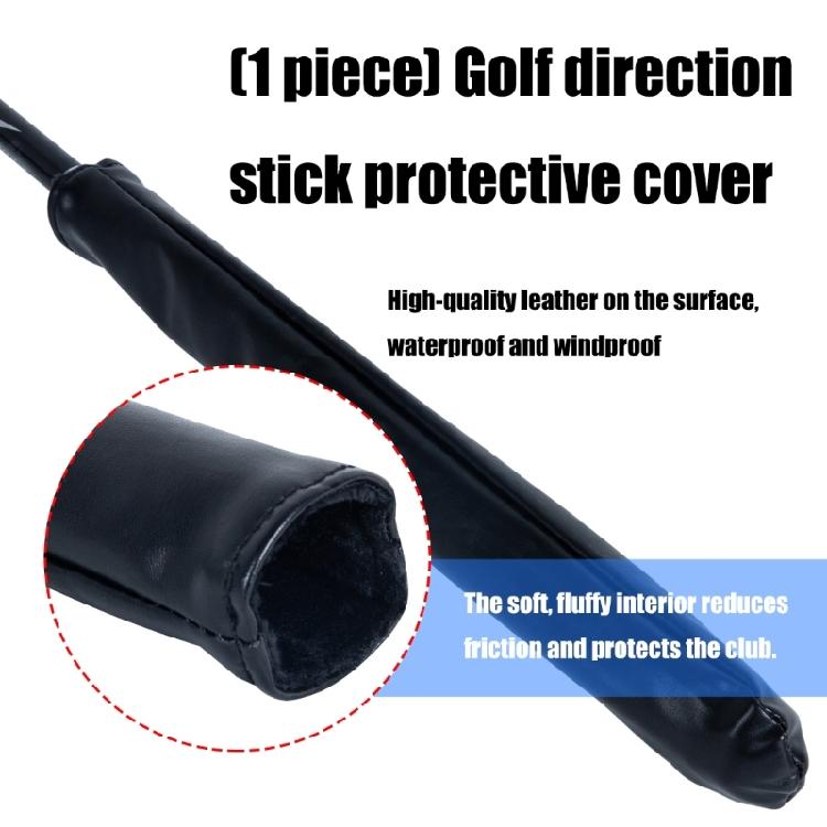 Pouzdro na zarovnávací tyč na golf Jednoduchý kryt hlavy zarovnávací tyče PU kůže Chránič hole Golfový doplněk