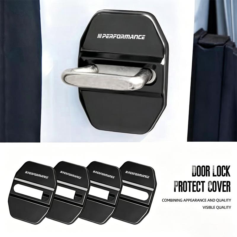 4Pcs Car Styling Car Door Lock Covers Protection Accessories Sticker For BMW G80 G06 G07 G42 G14 G15 G16 F82 M M2 M3 M4 M5 M6 LL3