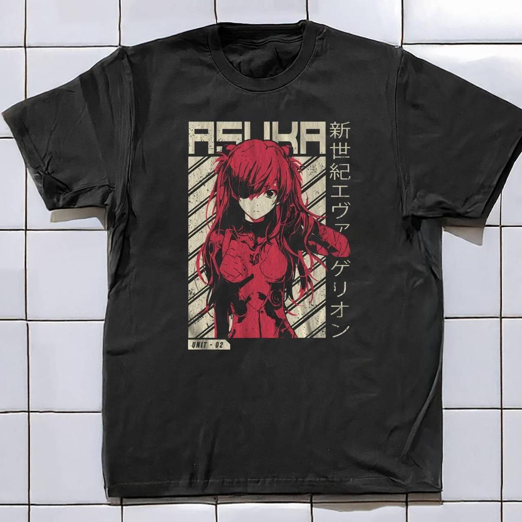 2026 Summer New Arrival Evangelion Pattern Street Style Print ShortSleeve TShirt Y2k Style Suitable For Both Unisex And Unisex