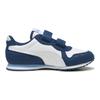 New PUMA Cabana Racer Anti-Slip Wear-Resistant Low-Top Kids Lifestyle Shoes White Cyan Kids' 383730-12
