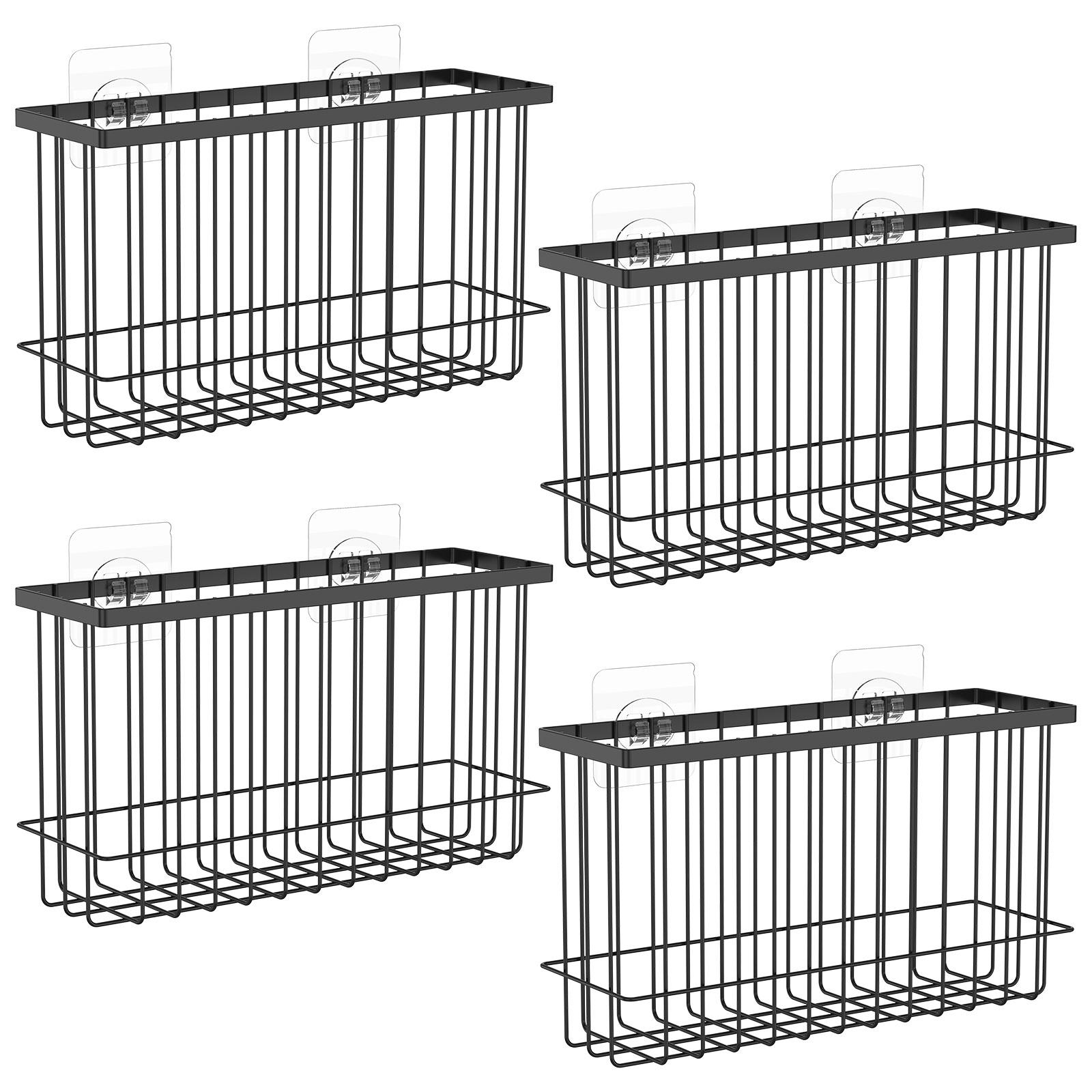 

4 шт. Металлический органайзер для кухонной пленки, стойка, нержавеющая, ящик для хранения на дверцу кухонного шкафа, настенный ящик для хранения, не требует сверления