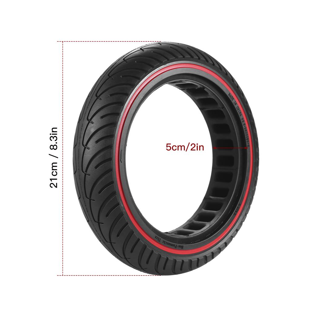 Electric Scooter Tire 8.5 Inches Electric Scooter Tire Shock Absorbing Rubber Wheel Non Pneumatic Wheel Replacement for