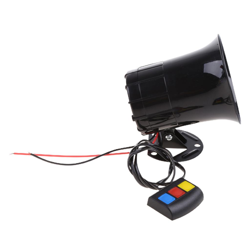 Auto Car Siren Horn 3 Tone Siren Police Speaker System Emergency Amplifier Emergency Sound Electric Horn Loudspeaker 12V