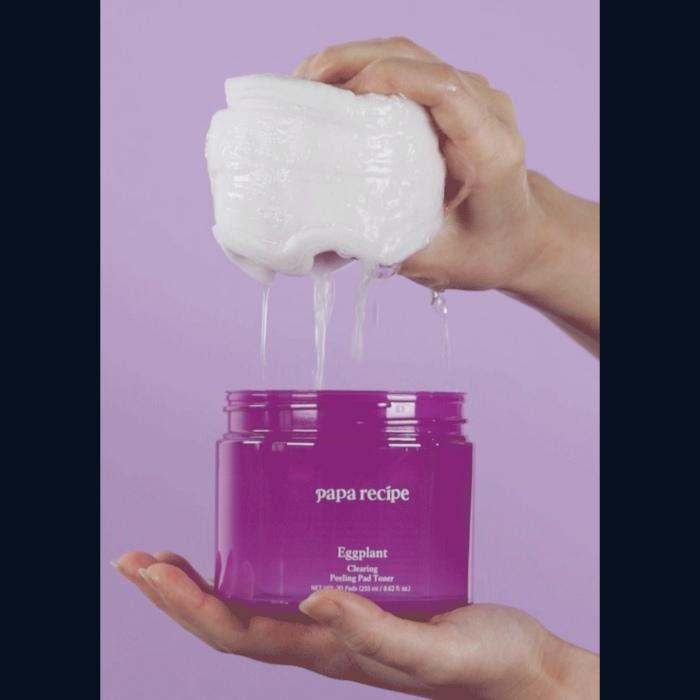 papa recipe Eggplant Clearing Peeling Pad Toner