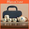 Tea Set Ru Ceramic Kiln Kung Fu Tea Set Household Highend Tea Tea Cup Holiday Gifts Business Gifts