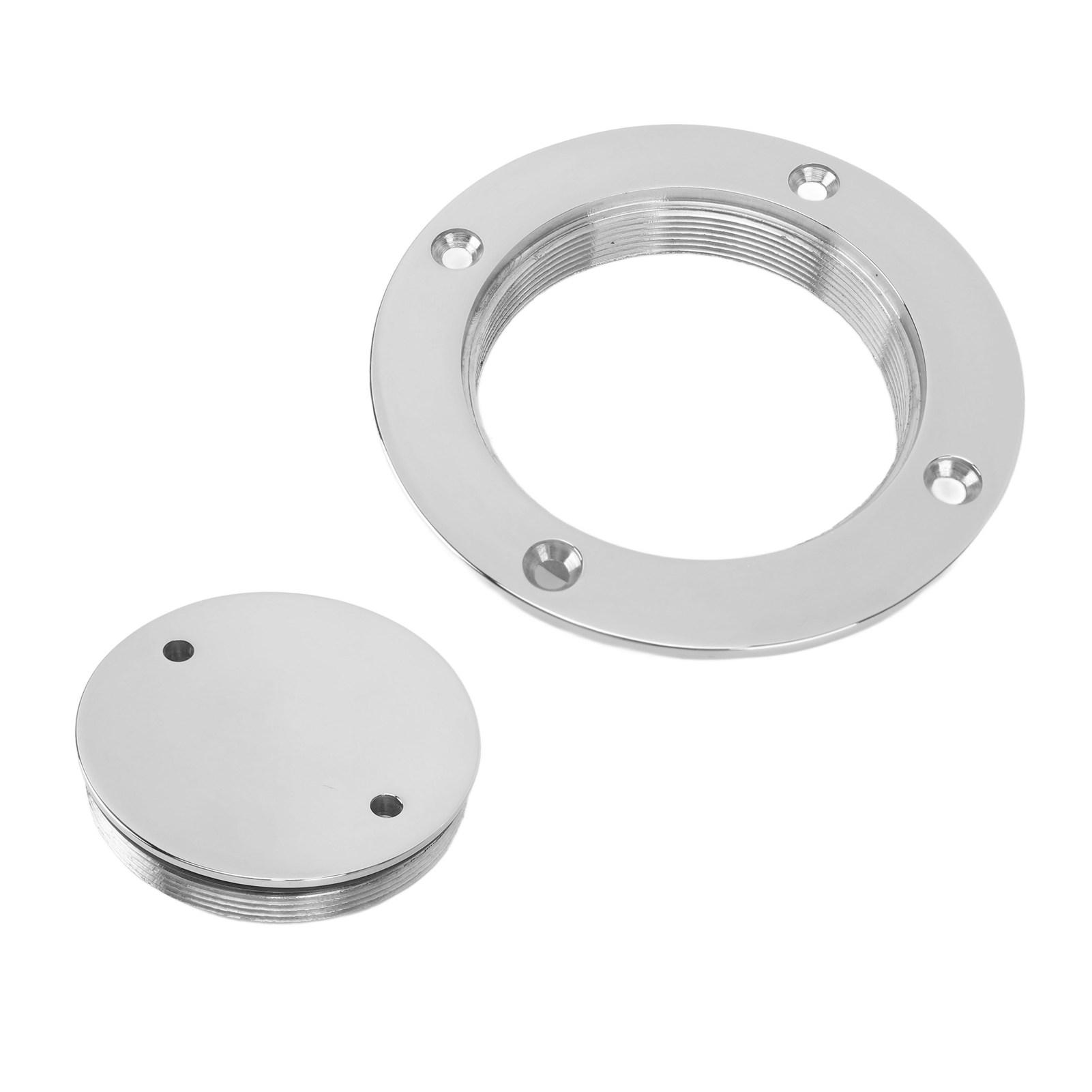 Deck   Cover Marine Grade Stainless Steel 316 Round Deck   Cover Lid Yacht Boat   Plate